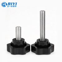 Sekrup Jempol Gagang Plastik Hex Torx, Baut Putar Tangan Model Bintang M4 M5 M6, Pengikat Kustom OEM