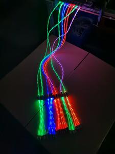 Cable de Carga Universal <span class=keywords><strong>3</strong></span> en 1 con Luz LED Fluorescente para Teléfono, Cable Conector de Carga Luminoso para Tipo C, <span class=keywords><strong>Micro</strong></span> USB - Product Image 2