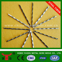 Fibres d'acier au carbone ondulées et moulées, résistantes à l'eau, conception industrielle pour usage en béton, origine Chine, composition chimique