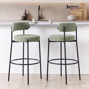 <span class=keywords><strong>Tabouret</strong></span> <span class=keywords><strong>de</strong></span> <span class=keywords><strong>bar</strong></span> haut <span class=keywords><strong>de</strong></span> style vintage français moderne avec dossier, cadre en acier carbone pour salon et hôtel, chaise <span class=keywords><strong>de</strong></span> <span class=keywords><strong>bar</strong></span> d'îlot - Product Image 2