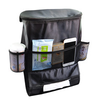 Organisateur multifonctionnel pour siège arrière de voiture Boîte de rangement pliable pour enfants Porte-sac pour voiture Version isolée Rangement