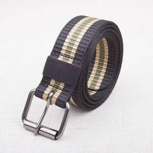 Ceinture en tissu à 16 trous pour extérieur, décontractée, avec boucle à ardillon, en polypropylène (PP) étiré, pour pantalon, tendance, polypropylène PP transfrontalier - Product Image 6