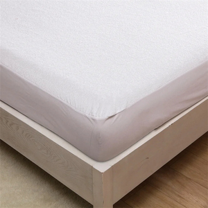 Grosir 100% katun berlapis bantalan kasur bayi Bedbug tahan air pelindung tempat tidur bayi penutup kasur polos putih Beruang Anti - Product Image 3