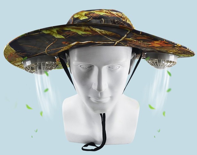 Savior Good Quality Summer Outdoor Sports Hunting Working Cooling Camo Waterproof Multi-function Cap with Fan