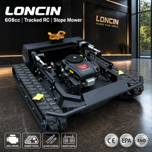 LONCIN 608cc Cortacésped <span class=keywords><strong>de</strong></span> pendiente con orugas y control remoto, motor <span class=keywords><strong>de</strong></span> gasolina, desbrozadora, equipo pesado agrícola, venta al por mayor - Product Image 3