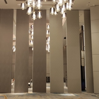 Partisi Dinding Geser Aluminium Desain Modern ExtraHigh Tebal 100mm untuk Hotel, Aula Perjamuan, Kedap Suara, dan Dapat Dilepas