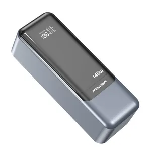ホットデュアルPD100W USB-C入力出力30000mAhパワーバンク (45W USB-A出力高速充電付きラップトップ用)