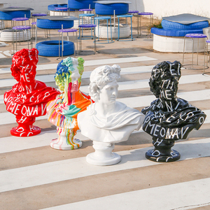 Scultura su ordinazione del busto della statua del busto di <span class=keywords><strong>David</strong></span> della statua dipinta a mano di <span class=keywords><strong>David</strong></span> - Product Image 4