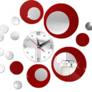 Reloj de Pared Acrílico al por Mayor, Adhesivo de Espejo, Decoración para el Hogar, Sala de Estar u Oficina, Color Negro, Fácil de Instalar, Regalo - Product Image 5