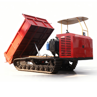 TW-XN China Mini-Raupendumper mit Dieselmotor, Selbstlade-Transporter, 800 kg, Hydraulikhebevorrichtung, Raupenantrieb, CE, 37 kW, Yunnei 490