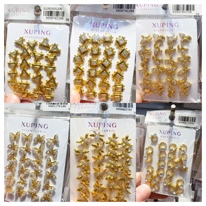 Xuping Sieraden Groothandel 24K Vergulde Koperen Mode Klassieke Mode Vlinder Bloem Hart Geometrische Vrouwen Stud Oorbel - Product Image 6