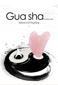 Strumenti per Massaggio Facciale YiJue, <span class=keywords><strong>Pietra</strong></span> <span class=keywords><strong>Gua</strong></span> <span class=keywords><strong>Sha</strong></span> Verde, Logo Personalizzato, <span class=keywords><strong>Gua</strong></span> <span class=keywords><strong>Sha</strong></span> a Forma di Cuore in Avventurina - Product Image 2