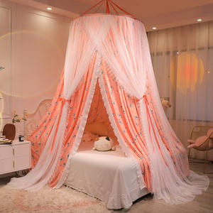 1.5m 1.8m universel pliable sans poinçon tente de <span class=keywords><strong>lit</strong></span> adultes Double taille ménage ombrage rideau plafond <span class=keywords><strong>moustiquaire</strong></span> intégré - Product Image 6