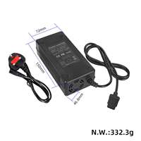 Chargeur de scooter électrique en plastique 53,5 V 2 A pour NIU KQi Air KQi3 KQi2 Series 46,8 V avec ventilateur