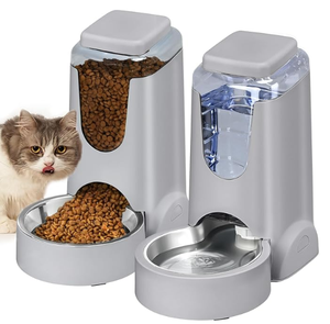 Sınır ötesi büyük kapasiteli evcil hayvan otomatik su sebili, köpek otomatik besleyici, paslanmaz çelik su sebili - Product Image 3