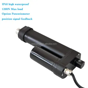 IP68 עמיד למים גבוהה מהירות מפעיל ליניארי 12v 24v חשמלי כבד החובה תעשייתית מפעיל ליניארי עבור מכשיר הביתה ריהוט