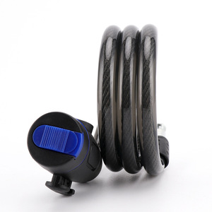 Yueli Bicycle <b>Lock</b> Steel <b>Cable</b> <b>Lock</b> 223g Durable Ring Control For Mountain Bike - Product Image 3