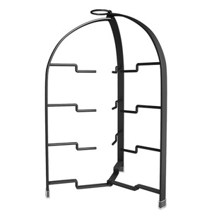 Plancha de cocina de 3 niveles, soporte para platos, bandeja de preparación de ollas calientes, estante de exhibición de verduras, soporte de almacenamiento de platos plegable de <span class=keywords><strong>4</strong></span> niveles - Product Image 6