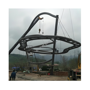 Pavillon en structure d'acier conçu pour les points <span class=keywords><strong>de</strong></span> vue panoramiques et les arrêts <span class=keywords><strong>de</strong></span> repos pour les visiteurs dans les parcs - Product Image 2