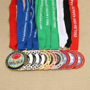 Medallas personalizadas de oro, plata, bronce, jiu-jitsu, taekwondo, karate, fabricante