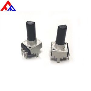 Nouveau potentiomètre rotatif à 41 clics PTV09A à 3 broches, à axe plat isolé et à clic central, et potentiomètre en carbone - Product Image 3
