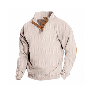Sudadera de Jacquard americana europea para <span class=keywords><strong>hombre</strong></span>, jersey de lana de manga larga, sólido, cálido, táctico, transfronterizo para <span class=keywords><strong>Amazon</strong></span> - Product Image 1