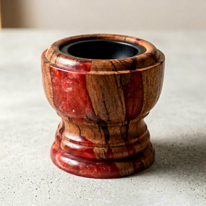 3" size green resin <b>bakhoor</b> burner with wooden joints, Wooden joints glitter epoxy resin <b>oud</b> burner, Islamic aroma burner resin - Product Image 1