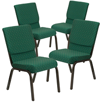 Chaises d'église pudique à prix bon marché, 2 pièces