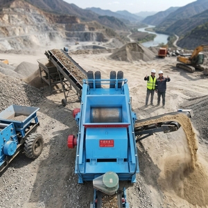 Mini trituradora de rodillos de motor diésel portátil, pequeña trituradora de carbón móvil, máquina trituradora de rocas, <span class=keywords><strong>precio</strong></span>, trituradora de piedra - Product Image 1