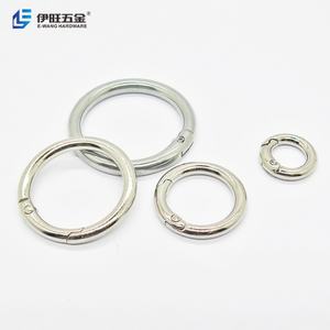 EWANG Useful Zinc Alloy <b>Silver</b> 3.8*19mm Carabiner Spring Rings Metal O Ring - Product Image 2