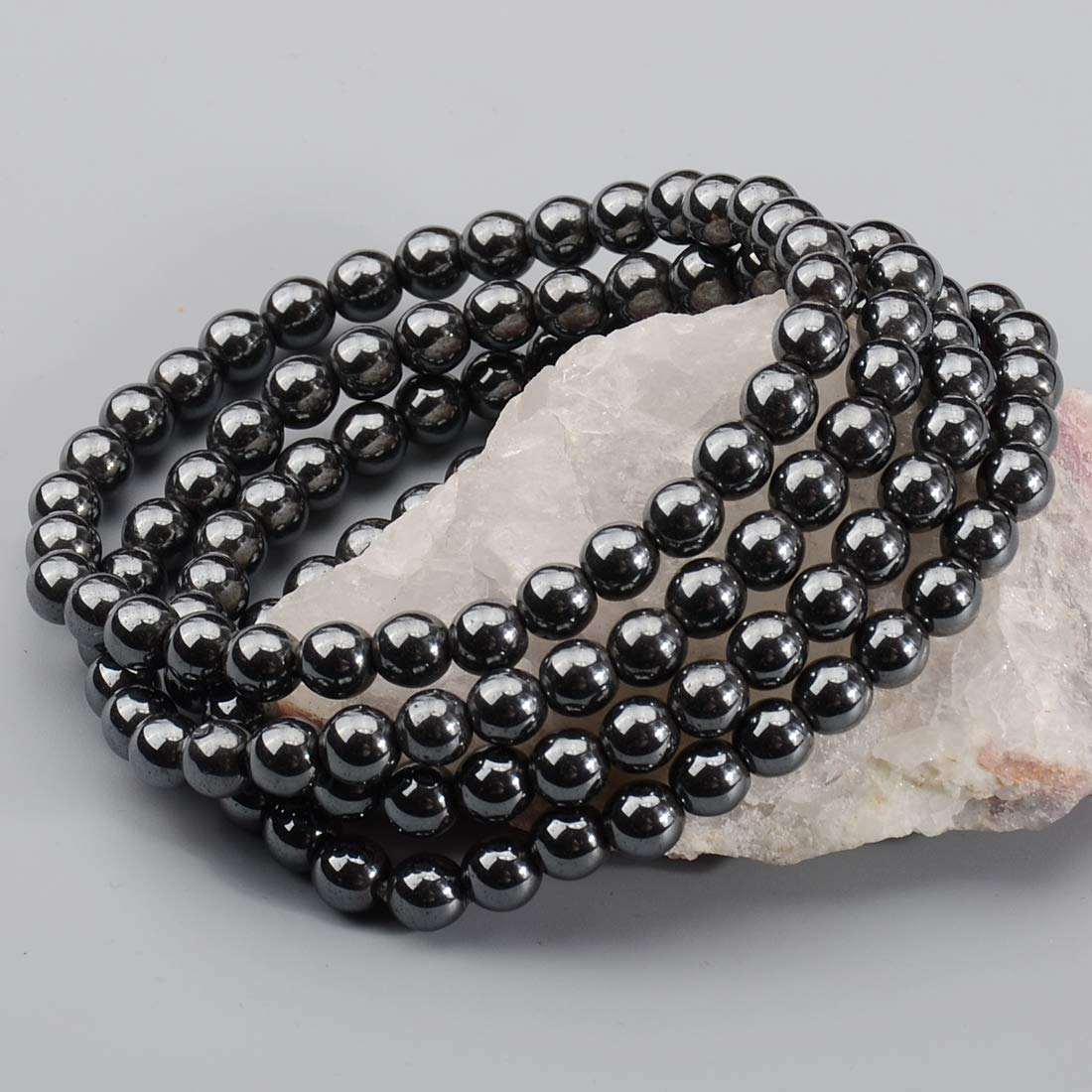 Black -  6mm hematite