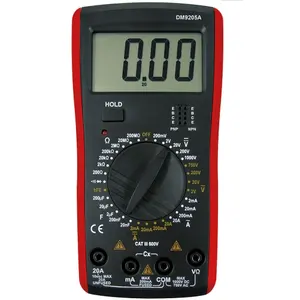 RM9205A Multímetro Digital 2000 Counts RICHMETERS Manual Ranging Temperatura Medidor