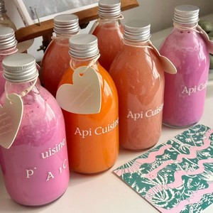 In Stock Empty Cylinder Shape <strong>200ml</strong> 500ml <strong>Milk</strong>/juice/tea/Wine Drink Glass Bottle Juice Glass Bottle With Plastic/Aluminum Lid - Product Image 3