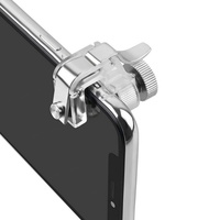 Controlador de Juegos Móviles R11 de Alta Calidad, Transparente, ABS+Metal, Compatible con IOS, Botones de Disparo L1/R1