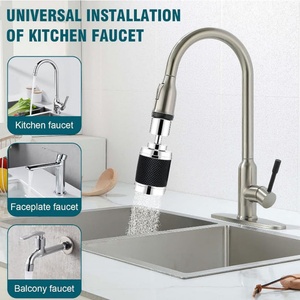 360 ° Rotation Kitchen Faucet Nozzle with Filter High <b>Pressure</b> Water Saver Bubble Faucet Extender Accessory for 3 Spray Modes - Product Image 4