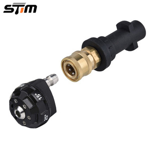 Buse de nettoyeur haute pression Stim 6 en 1, pulvérisation réglable en forme de ventilateur, connexion rapide pour le nettoyage et le dégraissage des voitures - Product Image 1