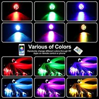 Kit de fibres optiques Twinkle Shooting 32W LED pour plafond étoilé, avec moteur lumineux, contrôle APP/télécommande, faisceaux de fibres optiques de 0,75 mm pour voiture