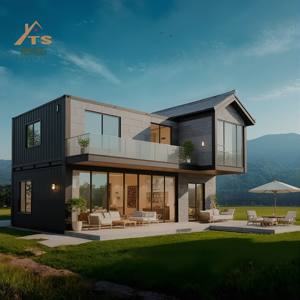 عبوة مسطحة فاخرة مكونة من 5 غرف نوم و 3 حمامات أو منزل حاوية 3 في 1 بطبقتين للفنادق والفيلات والمكاتب - Product Image 3