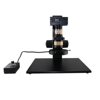 FT-Opto FM4K0325 Golden Zoom 14X-120X C Mount Industrial Stereo LCD Microscope with 4K Resolution IP53