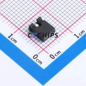F254D-02-PT-B Shorting Cap / Jumper Cap P=2.54mm Connector 1x2 2.54mm Open Top Type 3A - Product Image 1