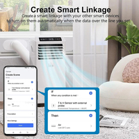 Nouveau capteur intelligent de température et d'humidité Tuya WiFi avec sonde, thermomètre numérique et hygromètre, détecte les données T&H du réfrigérateur