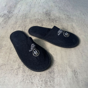 Chaussons d'hôtel de luxe en EVA, vente chaude, prix de gros, chaussons jetables en <span class=keywords><strong>velours</strong></span> corail pour hôtel, personnalisables par l'usine chinoise - Product Image 4