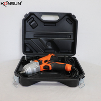 KONSUN 1/2-Zoll-Antrieb 550W Elektrischer Schlagschrauber 500Nm Hochleistungs-Schlagschrauber mit Steckschlüsselsatz für Automobil, Industrie und Heimwerker