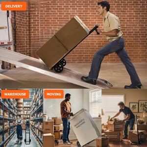 Carretilla de Mano Plegable, Compacta y Ligera, para Equipaje, Resistente, para Compras y Almacenamiento - Product Image 5