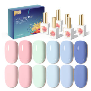 AILANUO Vernis à ongles professionnel semi-permanent Uv Led 6 couleurs Ensemble de vernis gel OEM Fournisseur d'ongles en gros - Product Image 1