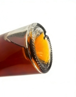 Carafe en verre haut de gamme la plus vendue 700ml/750ml avec bouchon en liège finition mate impression logo personnalisé pour spiritueux, stockage, bar à domicile, cadeau