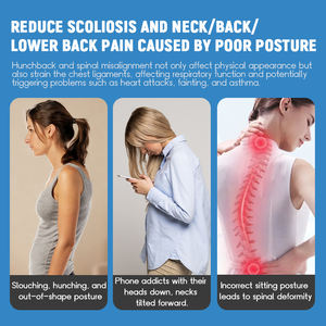 Penyangga Punggung Ortopedi Korektor Postur untuk Meredakan Nyeri dan Penyelarasan Tulang Belakang Tali Penyangga Punggung dan Bahu yang Dapat Disesuaikan - Product Image 5