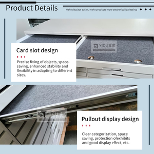 Triển lãm chuyên nghiệp gạch trượt đứng Tích hợp với đá tự nhiên sàn giá đẩy kéo gạch hiển thị giá - Product Image 3