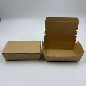Caja de Papel Grande para Comida Rápida, Caja Desechable para Hamburguesas, Papas Fritas, Sándwiches, Caja de Papel Kraft para Restaurante - Product Image 5