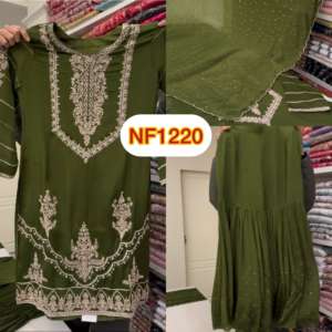 ชุดสูทปากีสถานแบบยาวจากนักออกแบบใหม่ที่สง่างาม sharara และ duppta ในสไตล์แฟนซี - Product Image 5